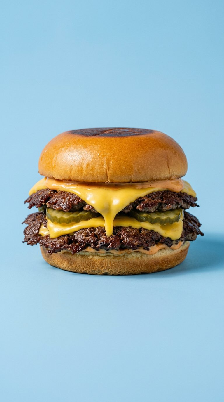 Peri Classic Smash Burger at Peri Peri Grill House