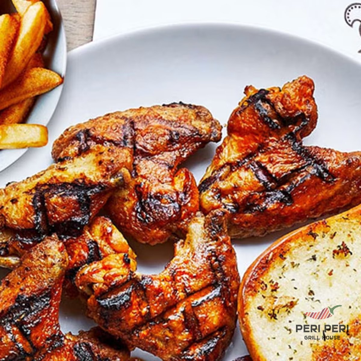 Peri peri chicken wings catering platter
