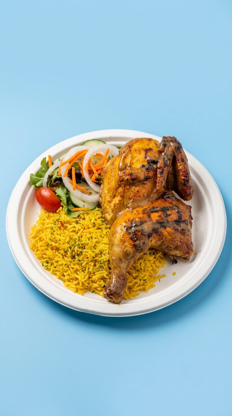 1/2 Chicken Platter at Peri Peri Grill House