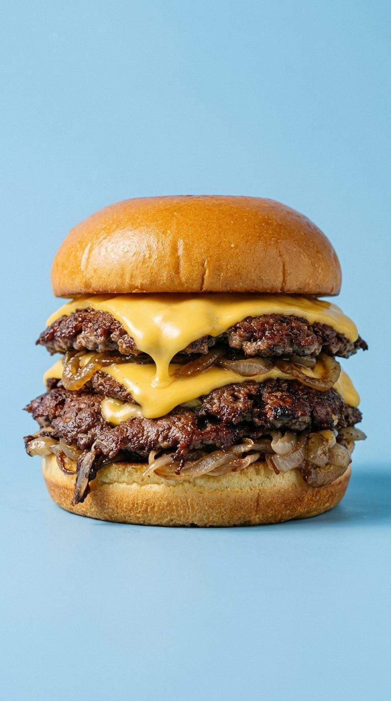 Peri Oklahoma Smash Burger at Peri Peri Grill House
